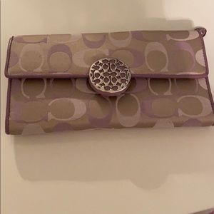 Coach fabric wallet